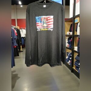 Patriotic Let Freedom Ring Black Long Sleeve Men's Tee